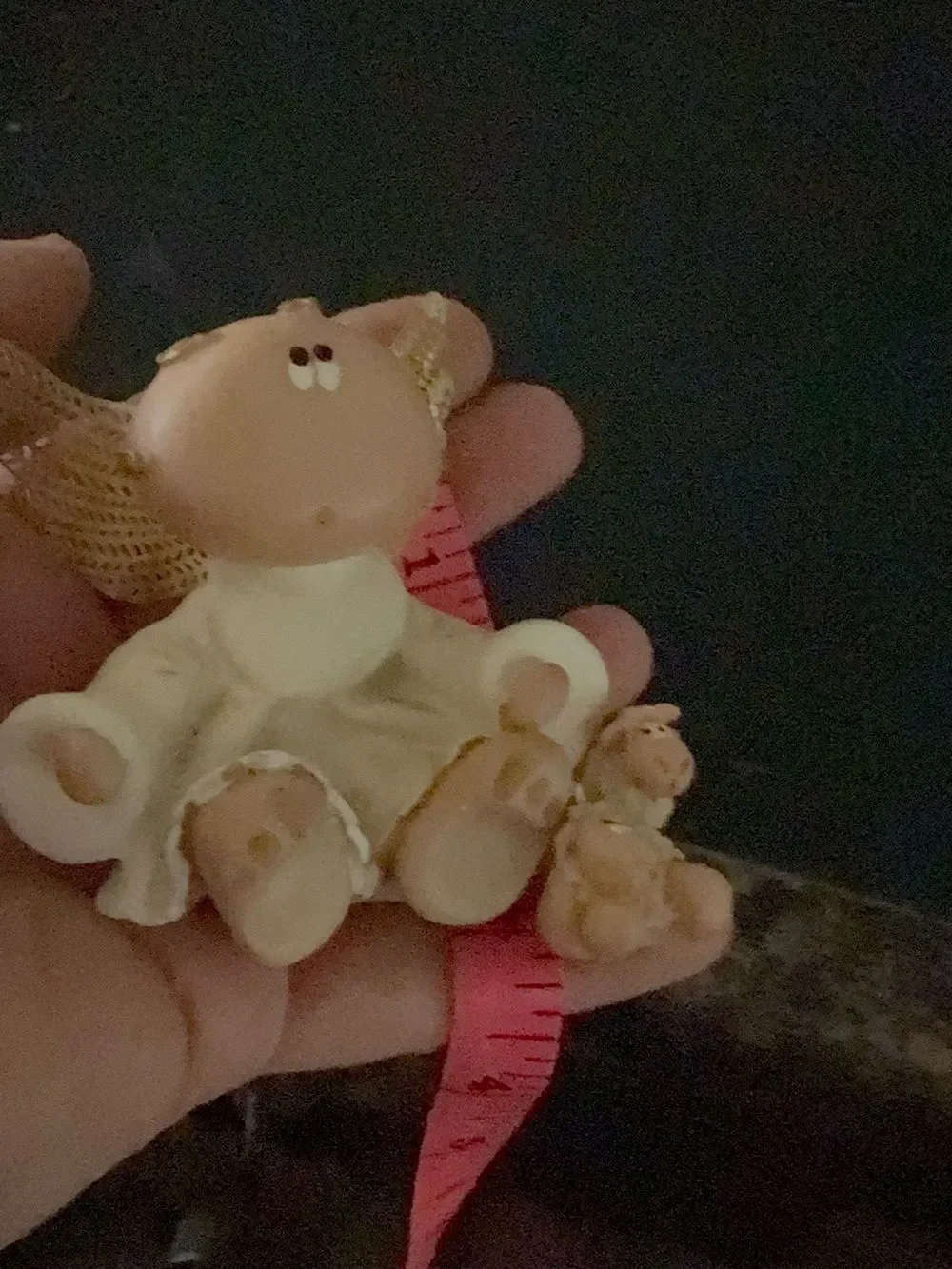 Angel Cheeks Kirk's Kritters with Sheep Figurine By Russ